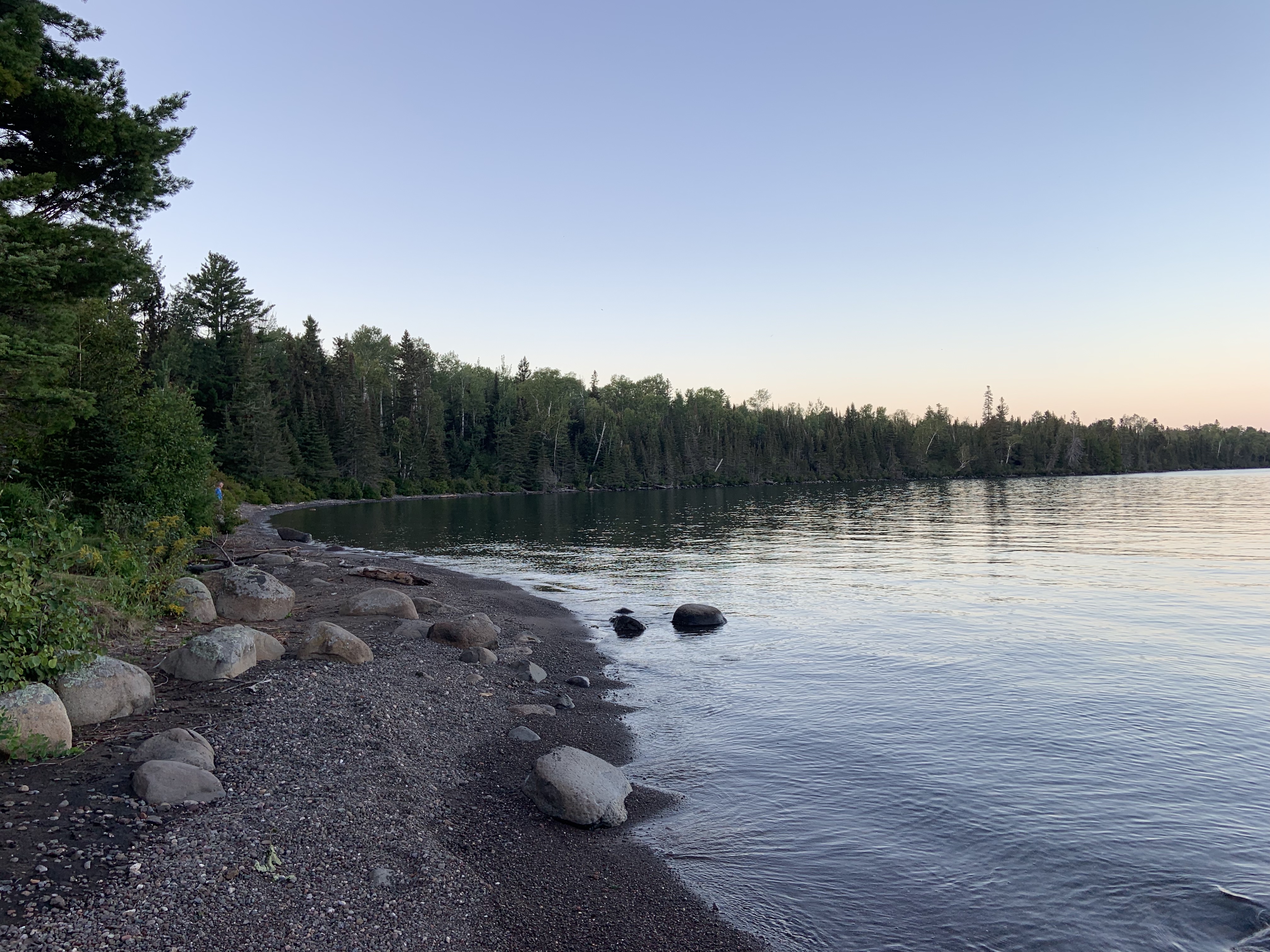 Daisy Farm campsite dock in the evening